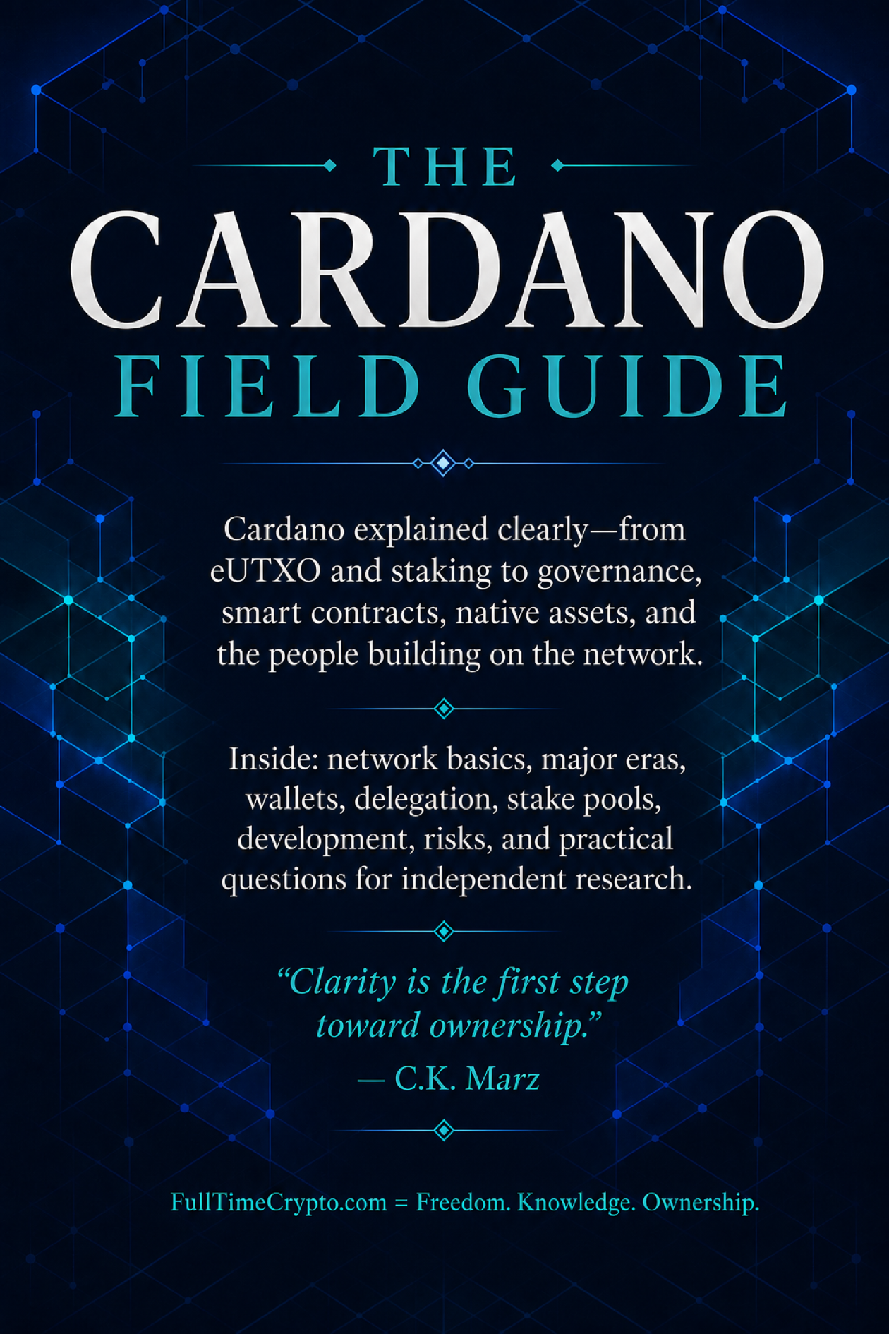 The Cardano Field Guide back cover